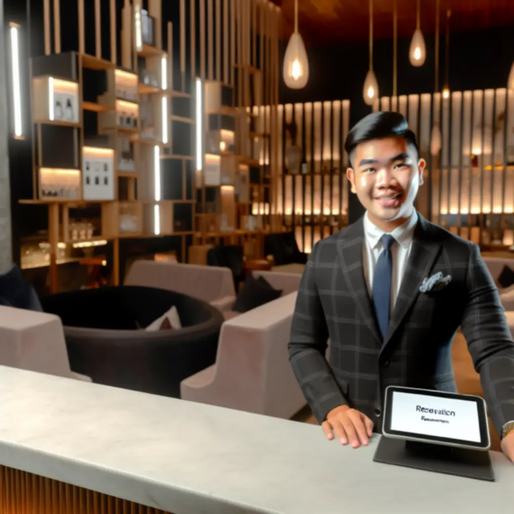 Pracownik SportView Lounge przyjmujący rezerwację stolika na wieczór pokerowy