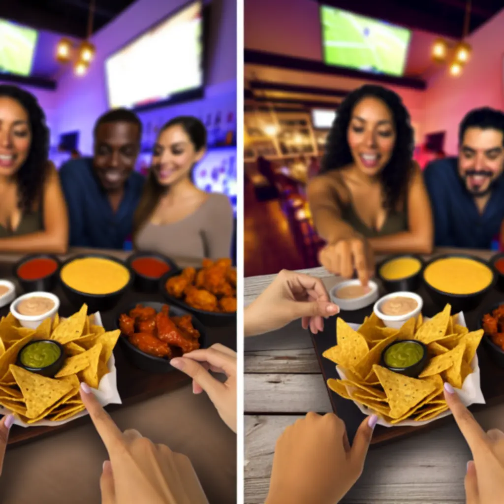 Przekąski barowe w SportView Lounge: nachosy, skrzydełka i mini quesadille