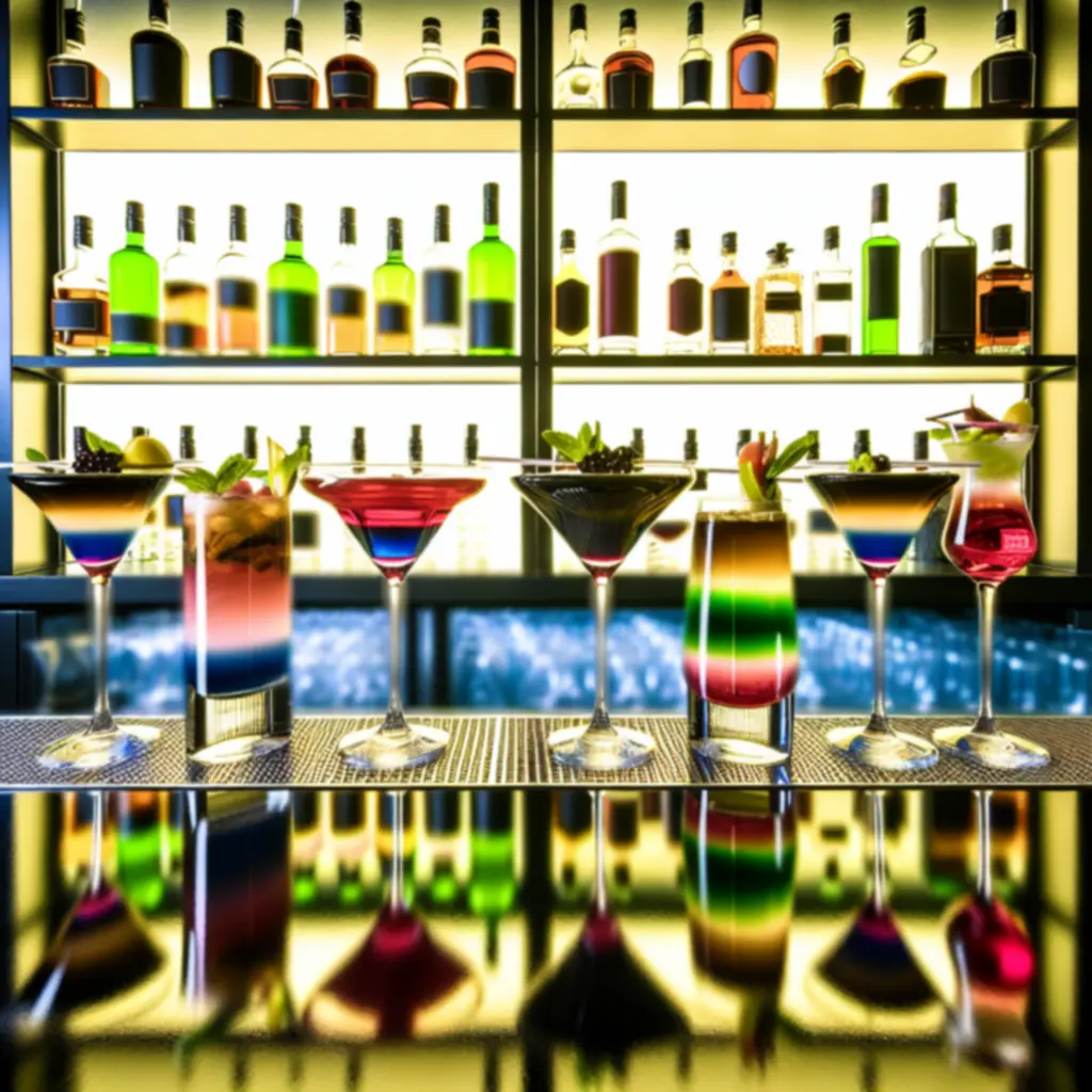 Autorskie koktajle serwowane w barze SportView Lounge