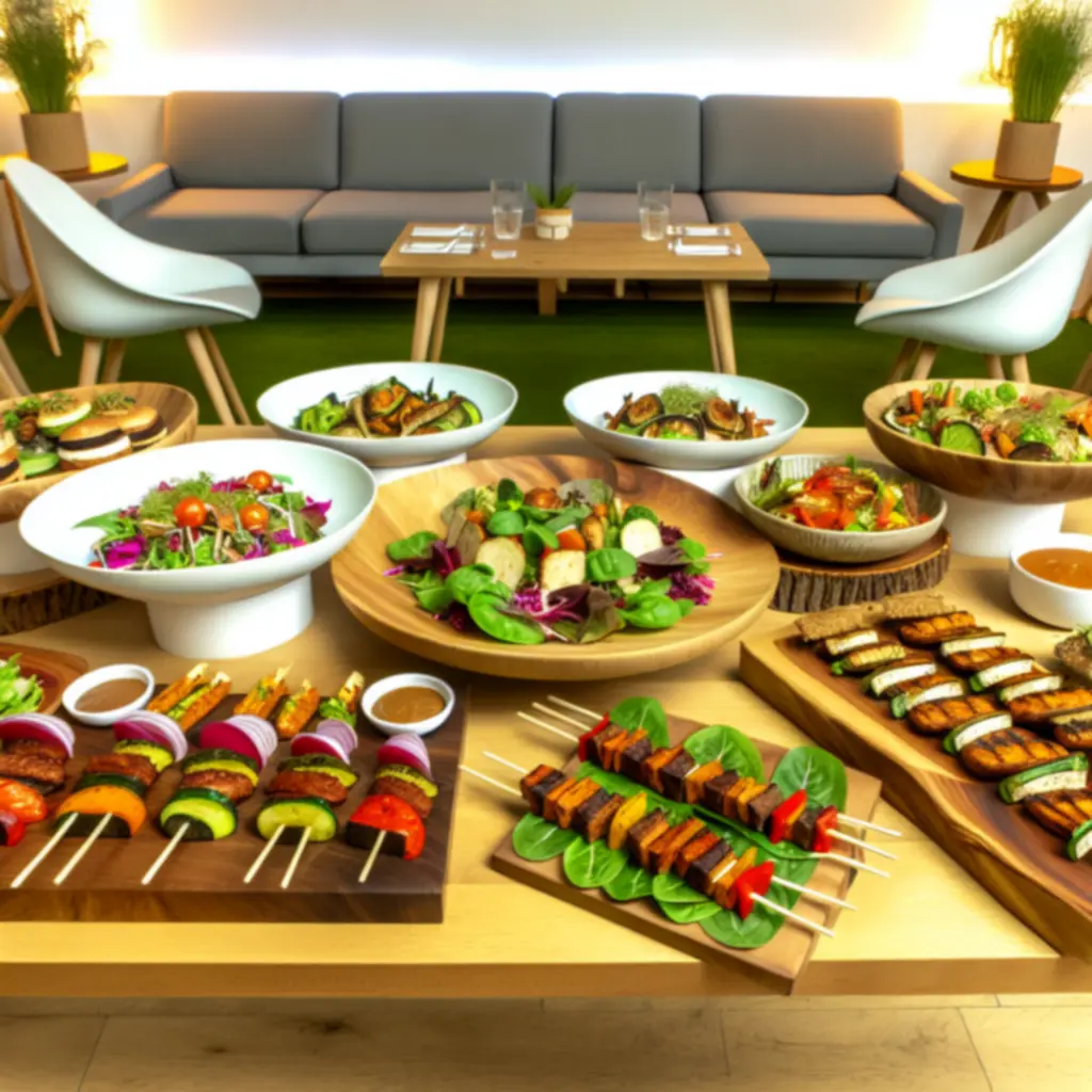 Roślinne dania wegańskie i wegetariańskie w SportView Lounge